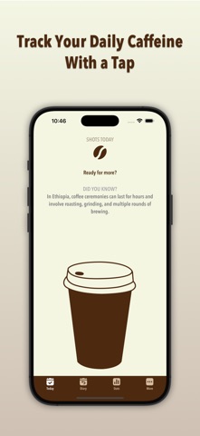 Endless Coffee Shots: Tracker Screenshot 1 of 9