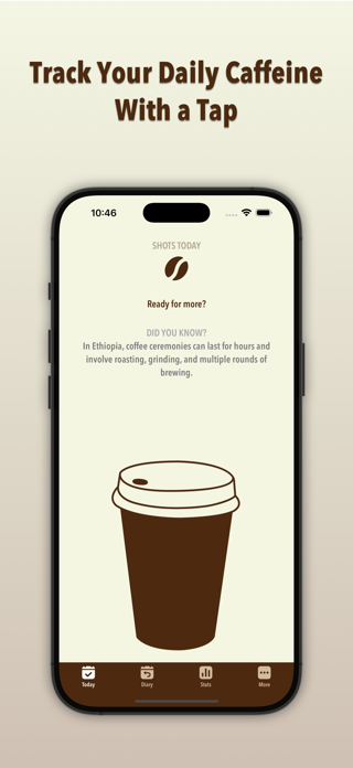 Endless Coffee Shots: Tracker Screenshot 1 of 9