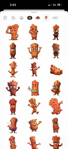 Typing Redwood Stickers screenshot