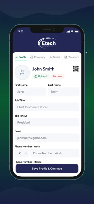 Etech BizCard screenshot 2