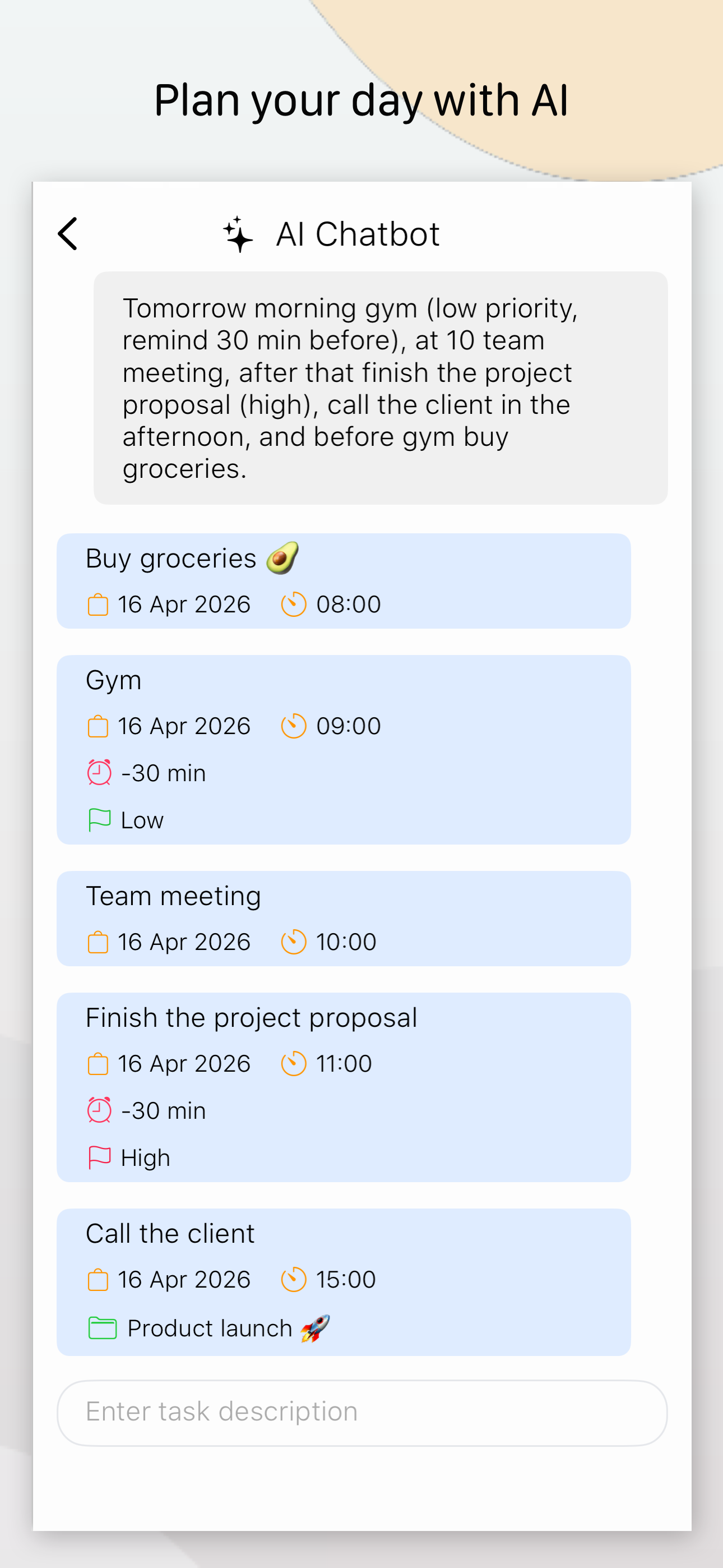 AssistMe – AI Task Planner