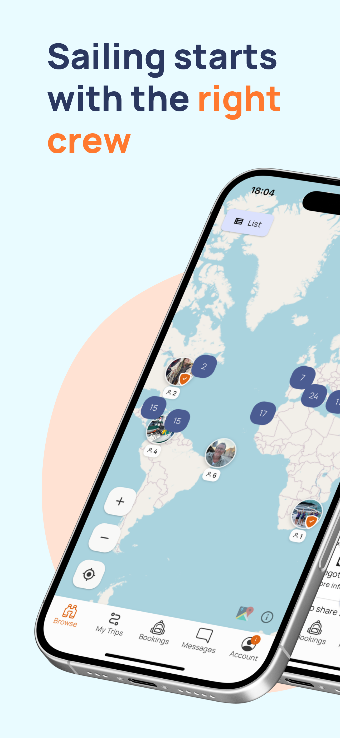 Yacht Cabin: Find sailing crew