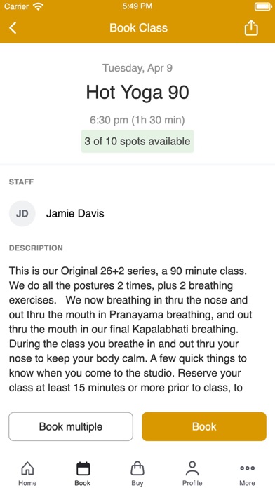 Arlington Hot Yoga & Wellness Screenshot