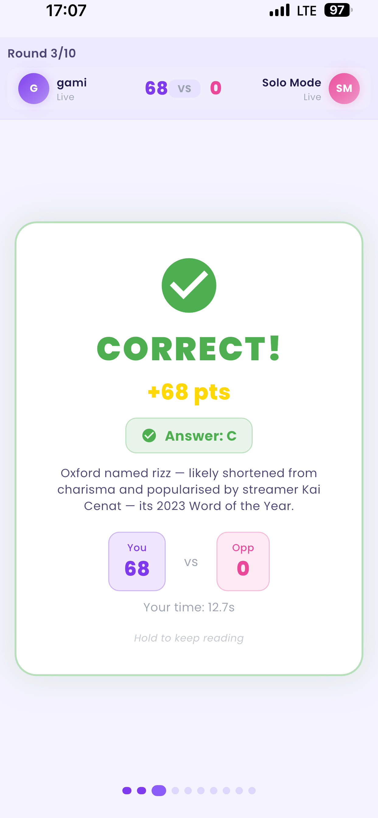 BrainClash : 1v1, Solo Quiz screenshot 4