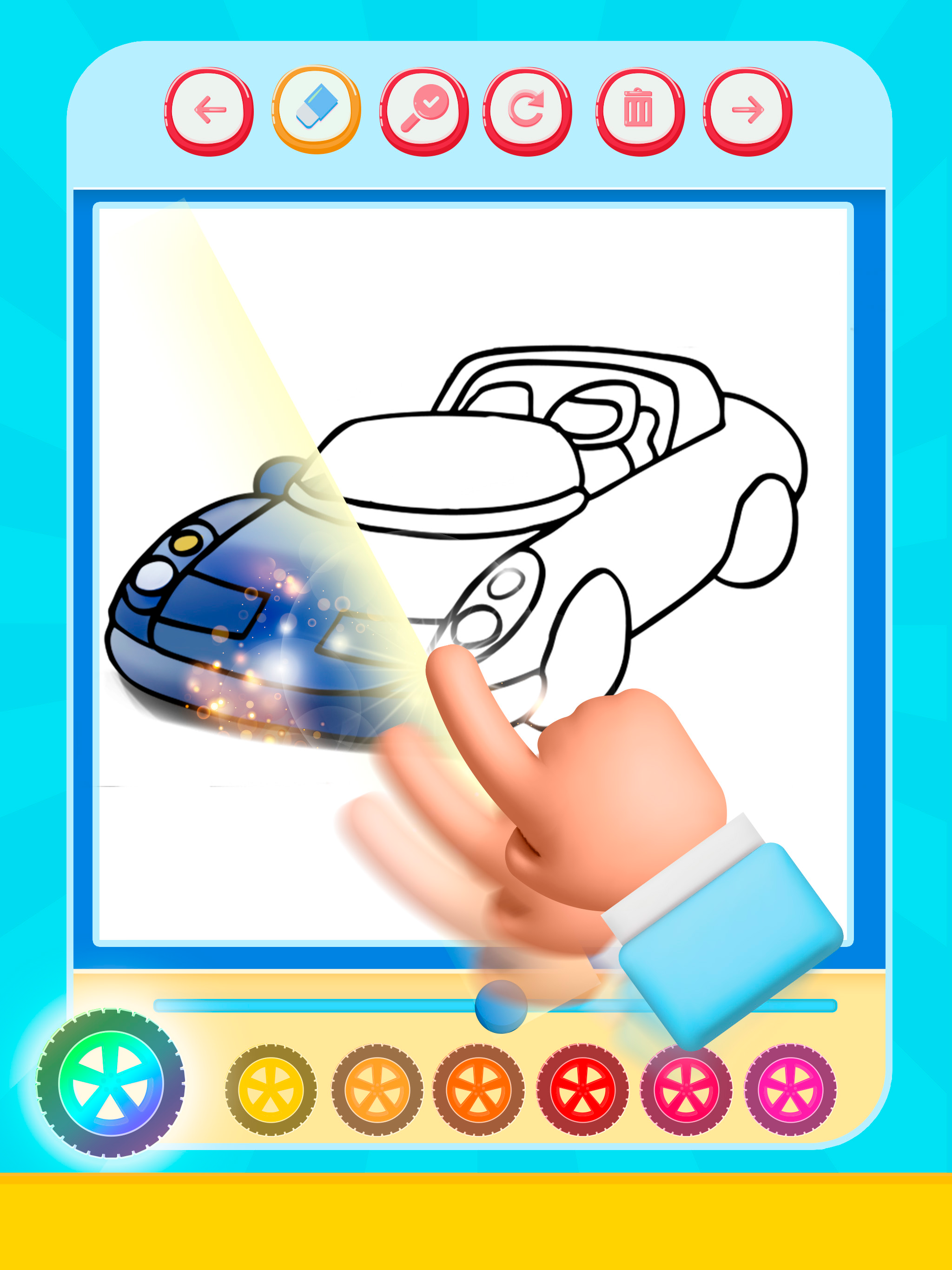 Cars Coloring Book Set App