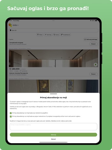 4zida.rs iPad screenshot