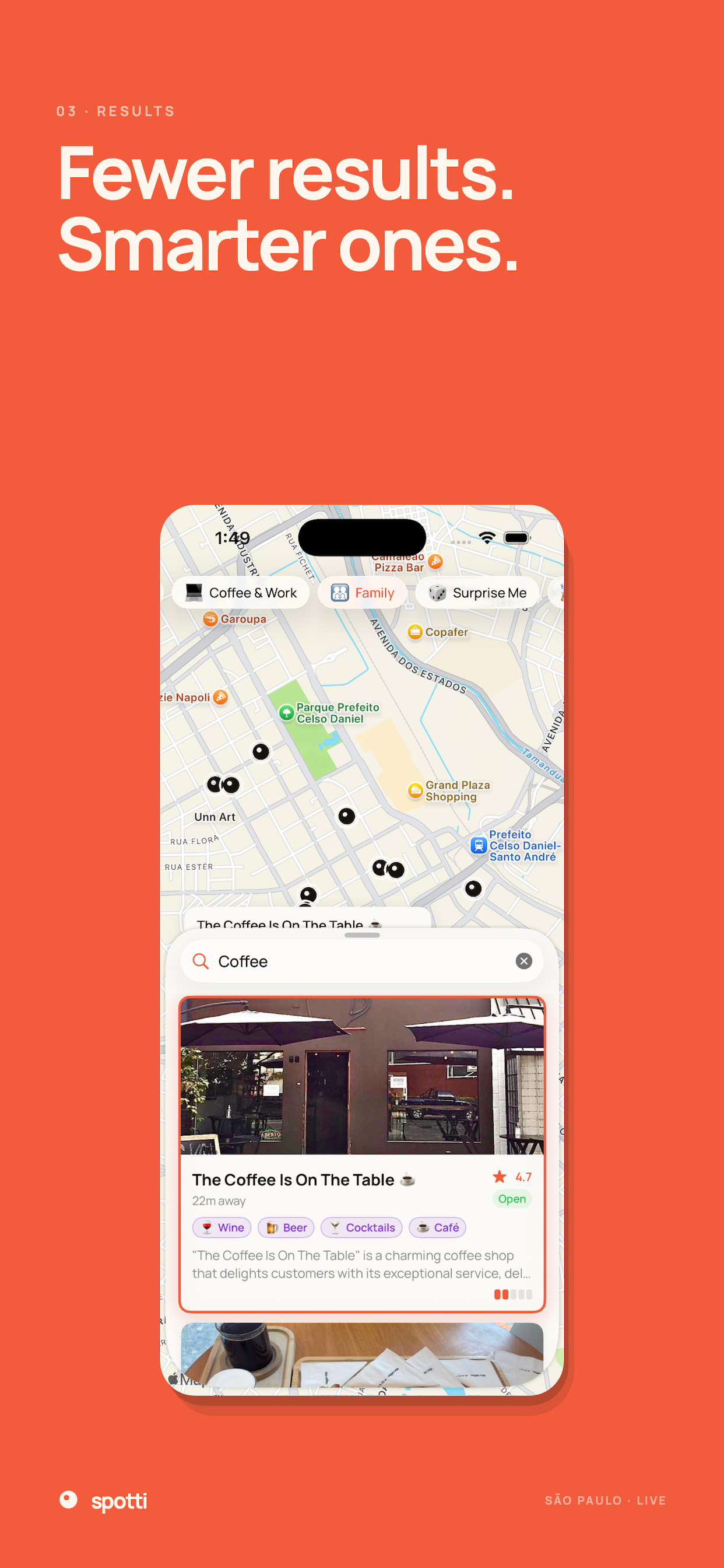Spotti: Your city, by craving