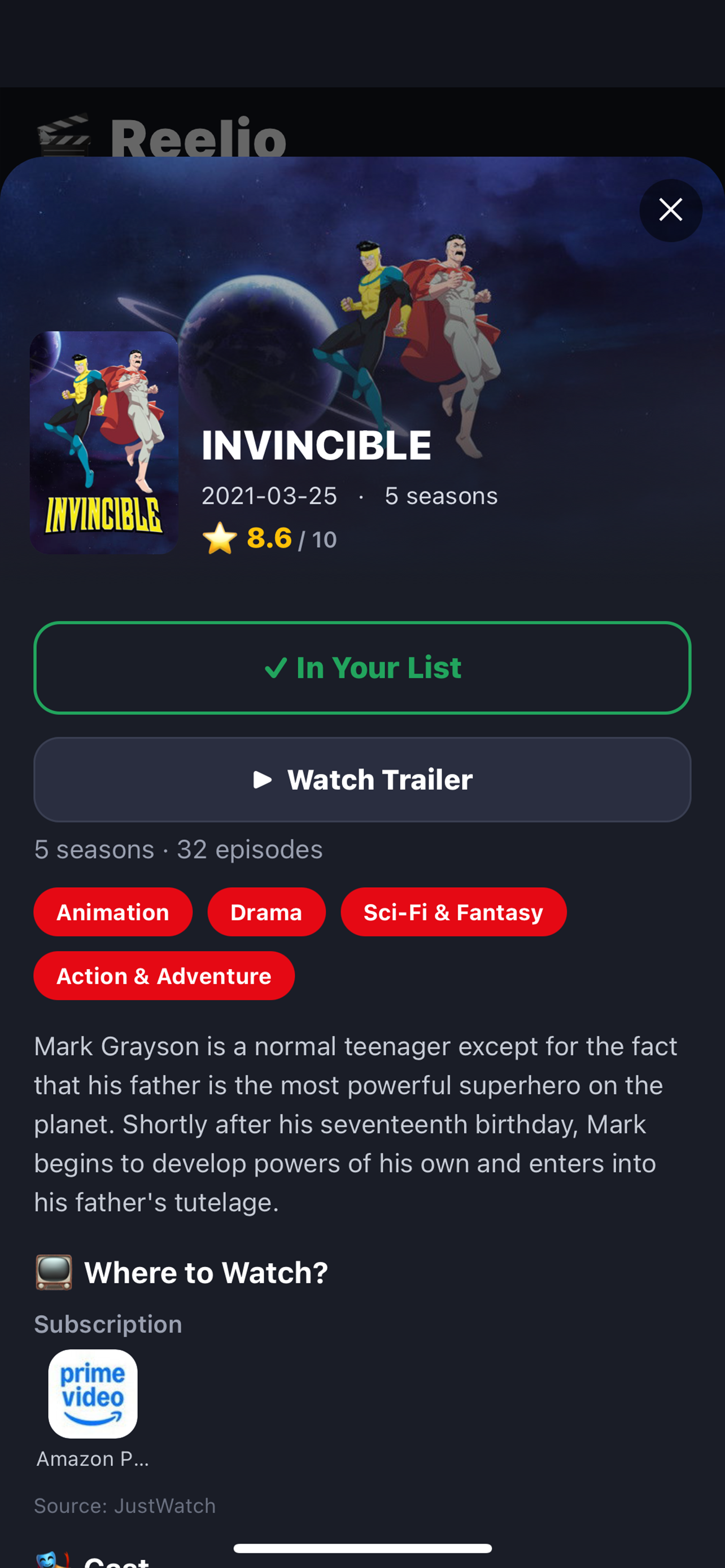 Reelio: Movie & TV Watchlist screenshot 5