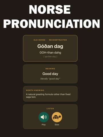 Learn Old Norse iPad screenshot