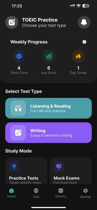 TOEIC L&R Test Screenshot 1 of 7