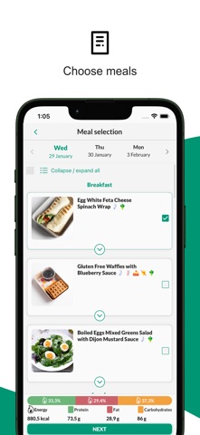 GRAMS Meal Plans screenshot