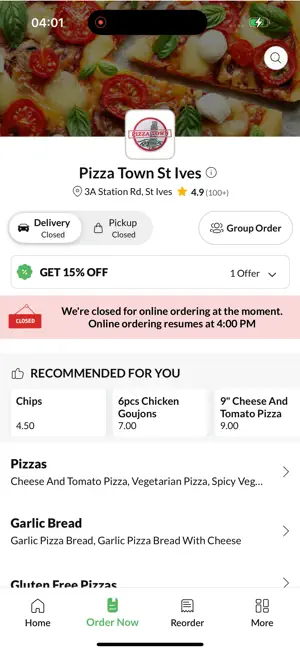 Pizza Town St Ives screenshot 2