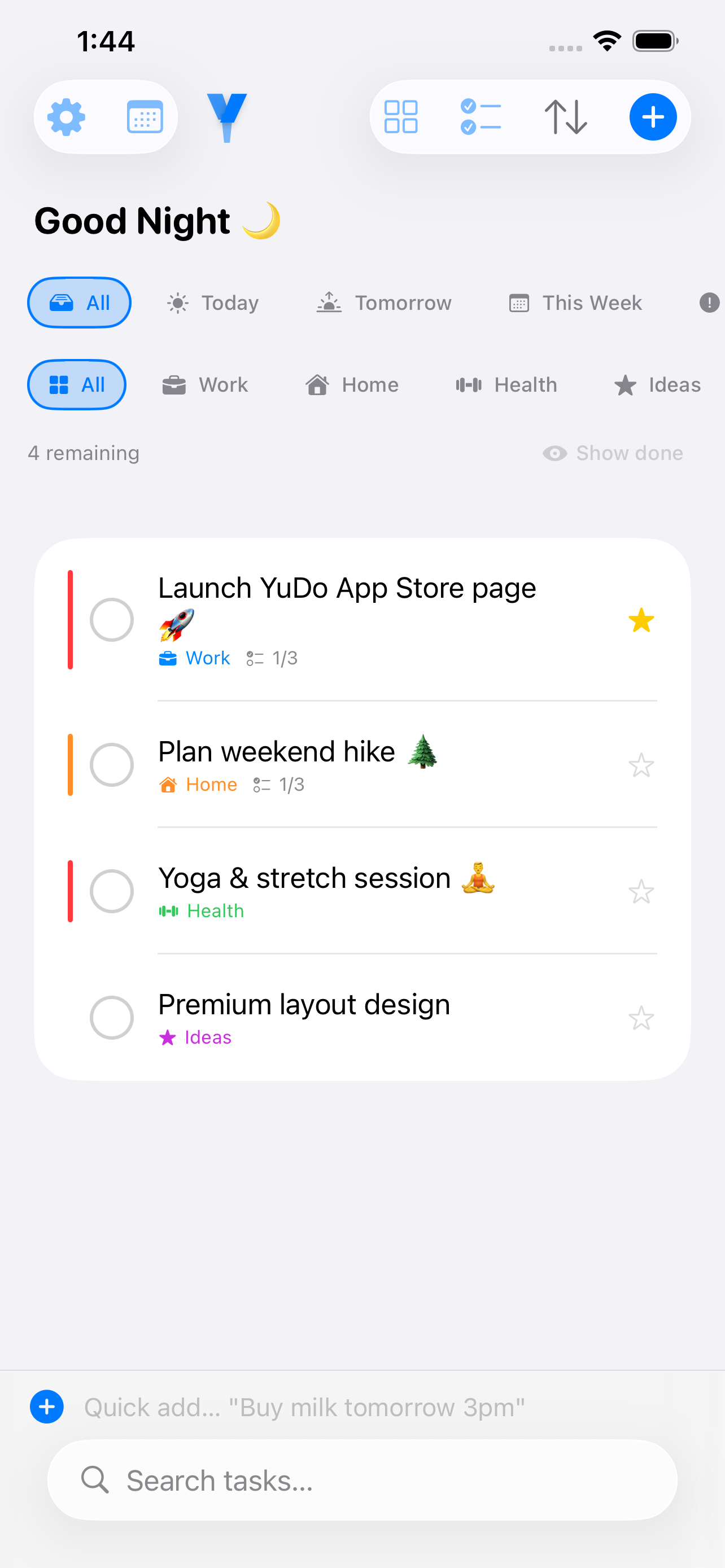 YuDo: Task Manager screenshot 2