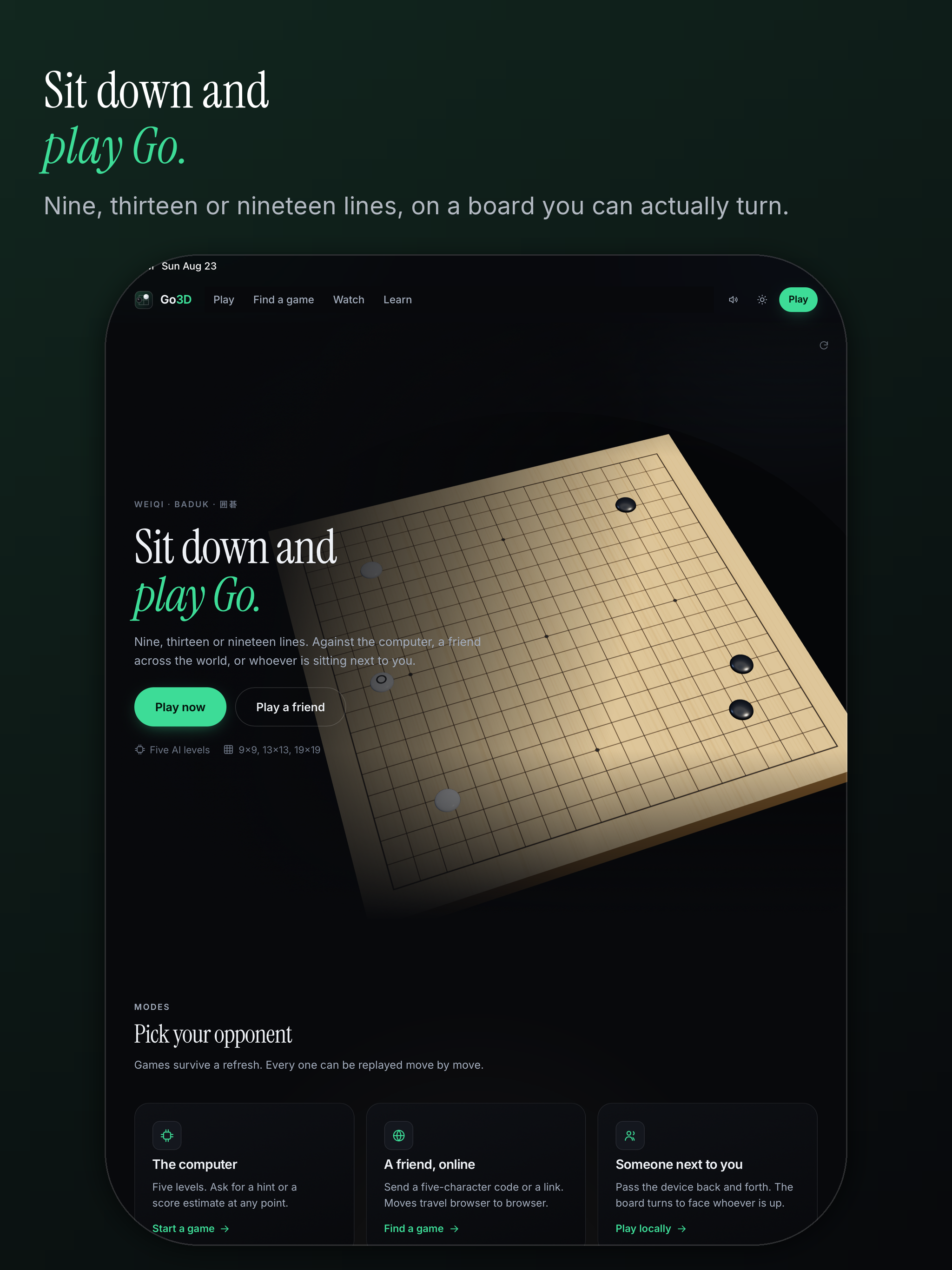 Go3D - Learn & Play Go screenshot 6