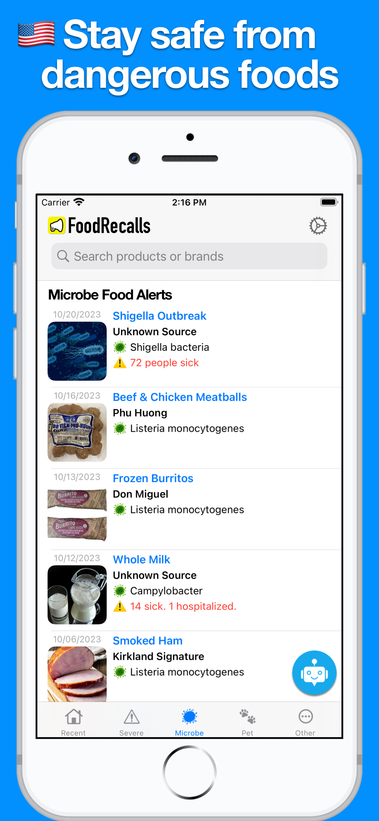 Food Recalls & Alerts