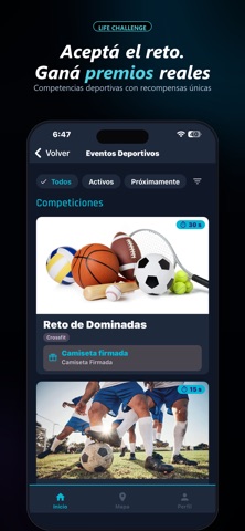 Challenge Event screenshot