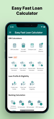 Easy Fast Loan Calculator iPhone screenshot