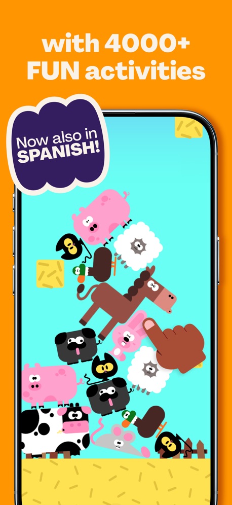 Lingokids: Games & Shows App Store screenshot 2, headline “with 4000+ FUN activities”. Playful tone.