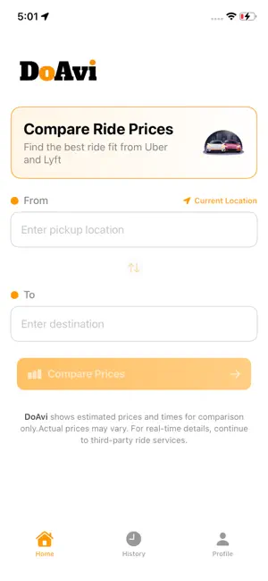 DoAvi Compare Uber & Lyft screenshot 3