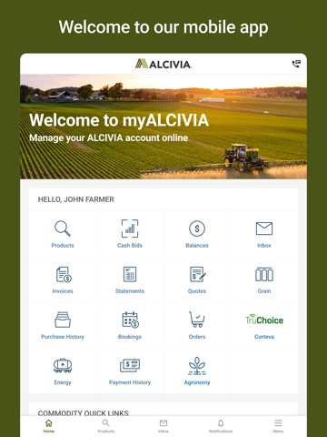 myALCIVIA iPad screenshot