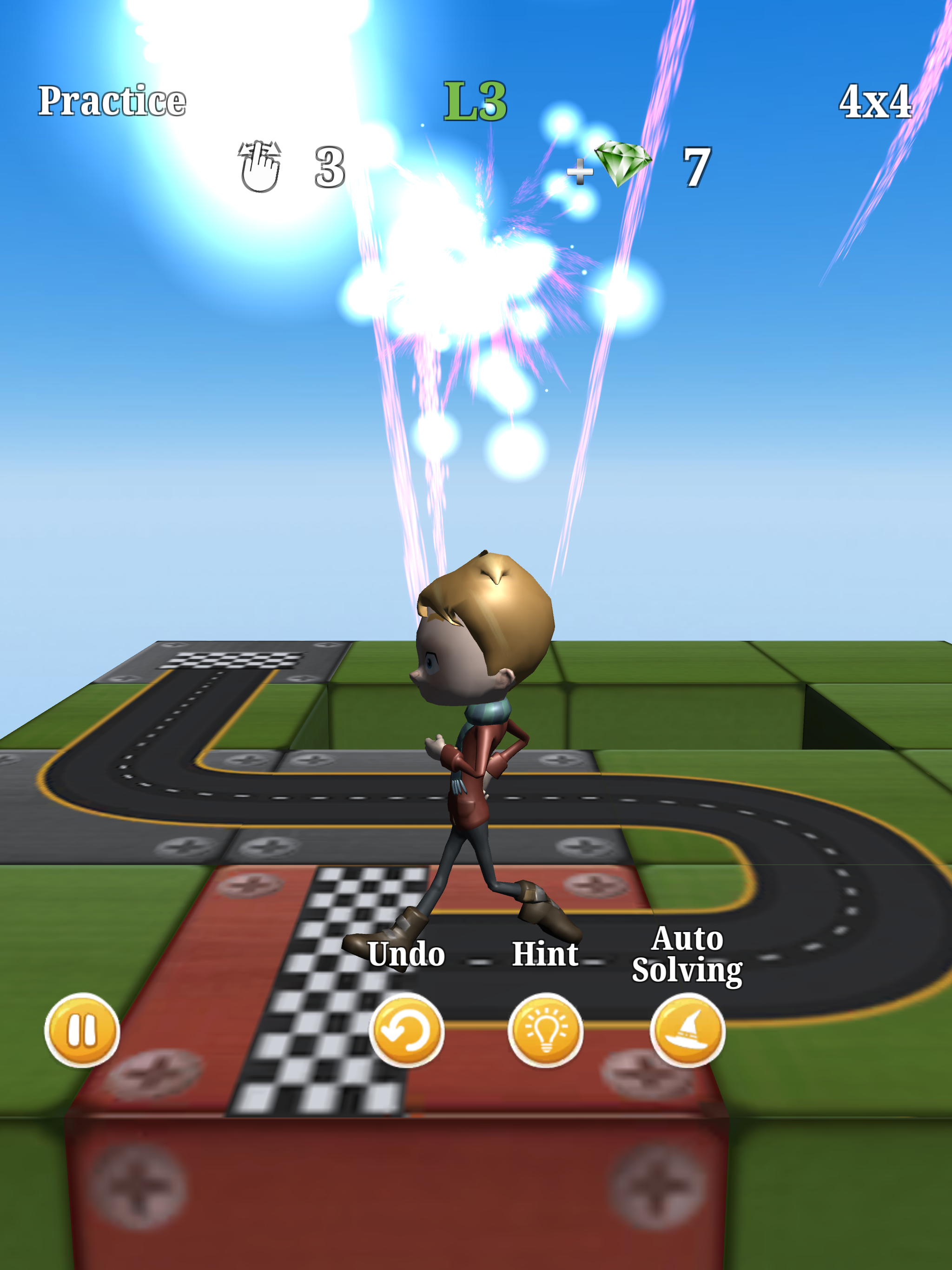 Run - Slide Puzzle 3D