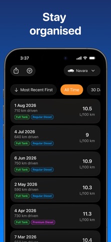 Fuel Consumption Tracker Screenshot 3 of 8