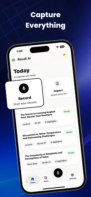 Recall - AI Note Taker screenshot 1