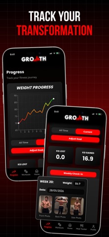 Growth - Gym & Fitness Planner screenshot