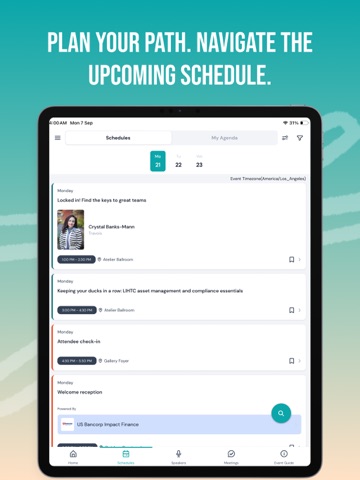 Travois Annual Conference iPad screenshot