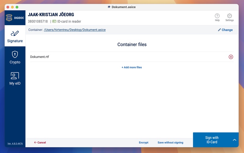 Screenshot #2 pour DigiDoc4