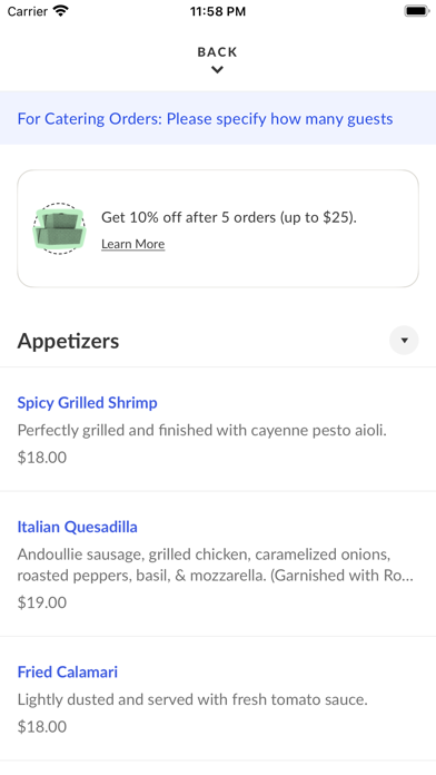 Babymoon Cafe iPhone screenshot 3 - Food & Drink app