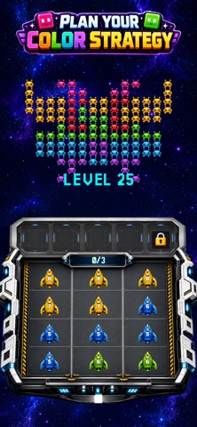 Color Invaders: Space Shooter iPhone screenshot