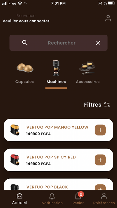 Dakar Café Express Screenshot