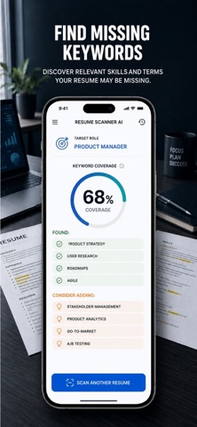 Resume Scanner AI: ATS Score iPhone screenshot