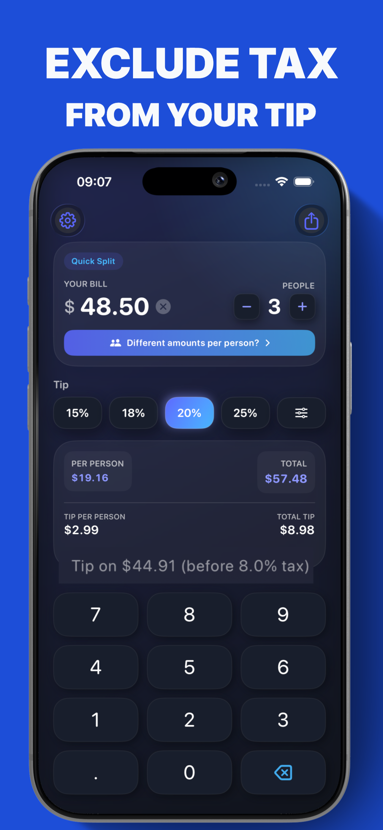 Tip Calculator Split Tiply screenshot 5