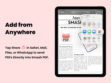 Smash PDF iPad screenshot