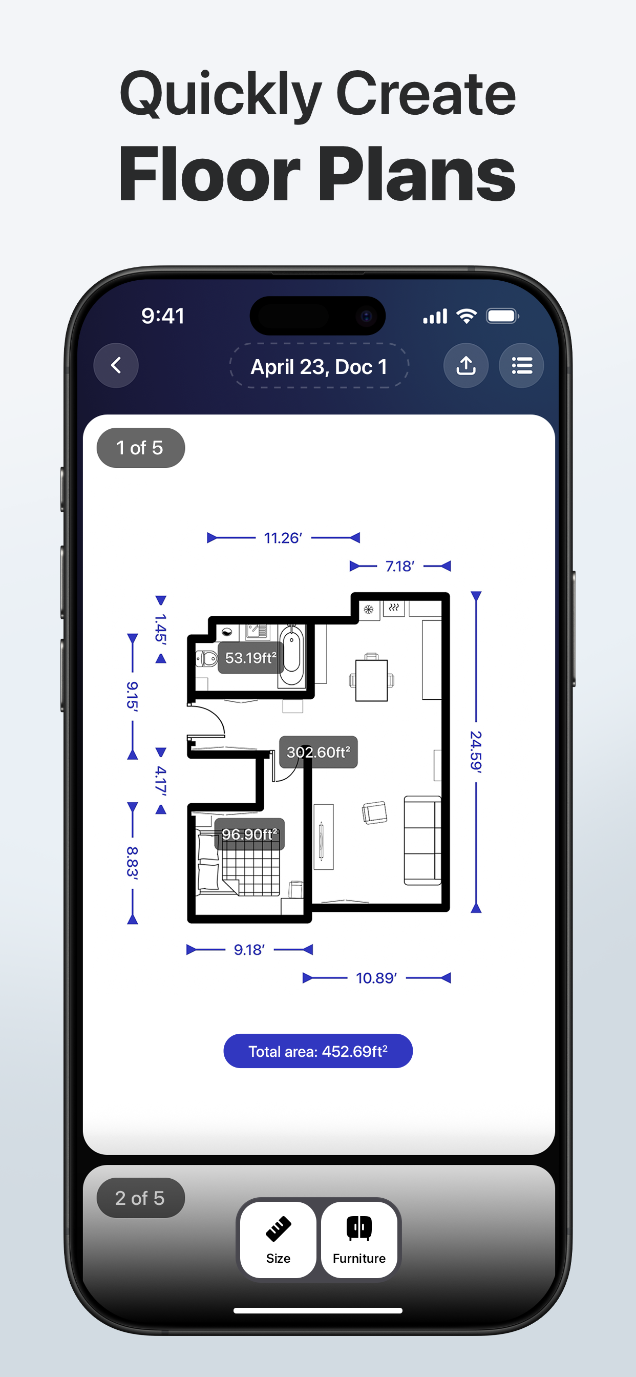3D Snap: LiDAR Scanner & Ruler screenshot 3