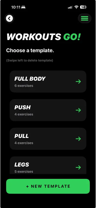 SETGO! Workout Tracker screenshot 2