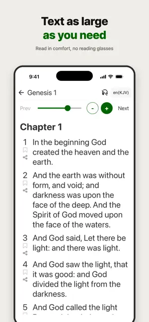 Big Text Bible - Easy to Read screenshot 1