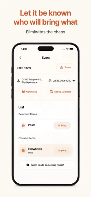 Bu Bende: Event Planner screenshot 3