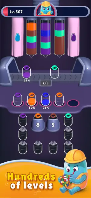 Bottle Loop: Color Fill Puzzle screenshot 4