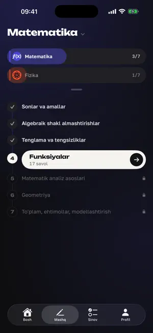 TestYech — Milliy Sertifikat screenshot 2
