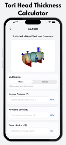 Pressure Vessel Thickness Pro Screenshot 3 of 10