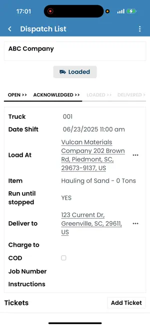 Dump Truck Tracker screenshot 2