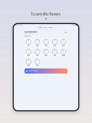 Saat Öğren iPad screenshot