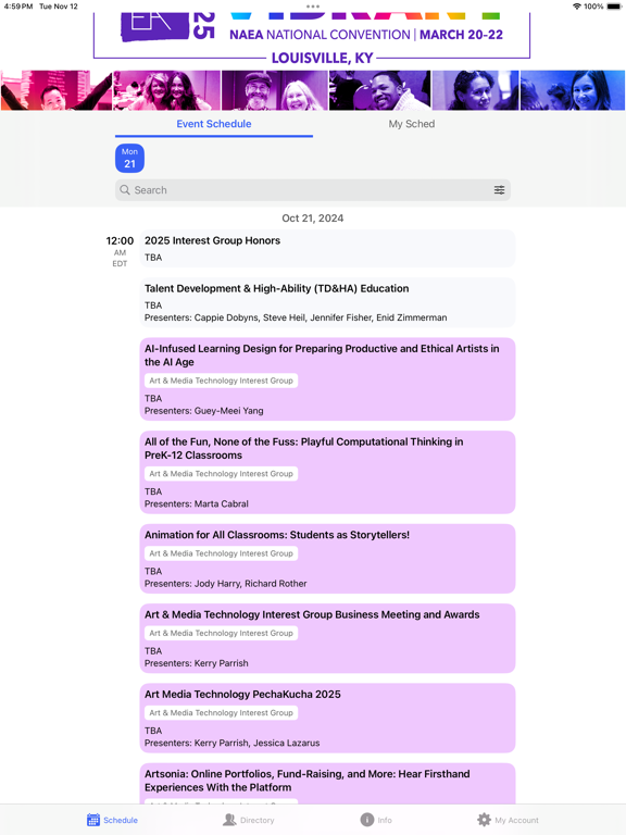 NAEA25 app screenshot 3