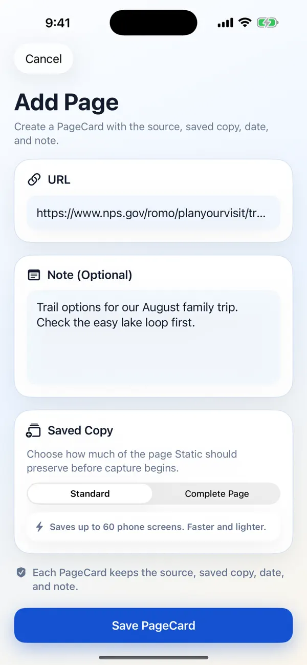 Screenshot #3 pour Static: Save Websites Offline