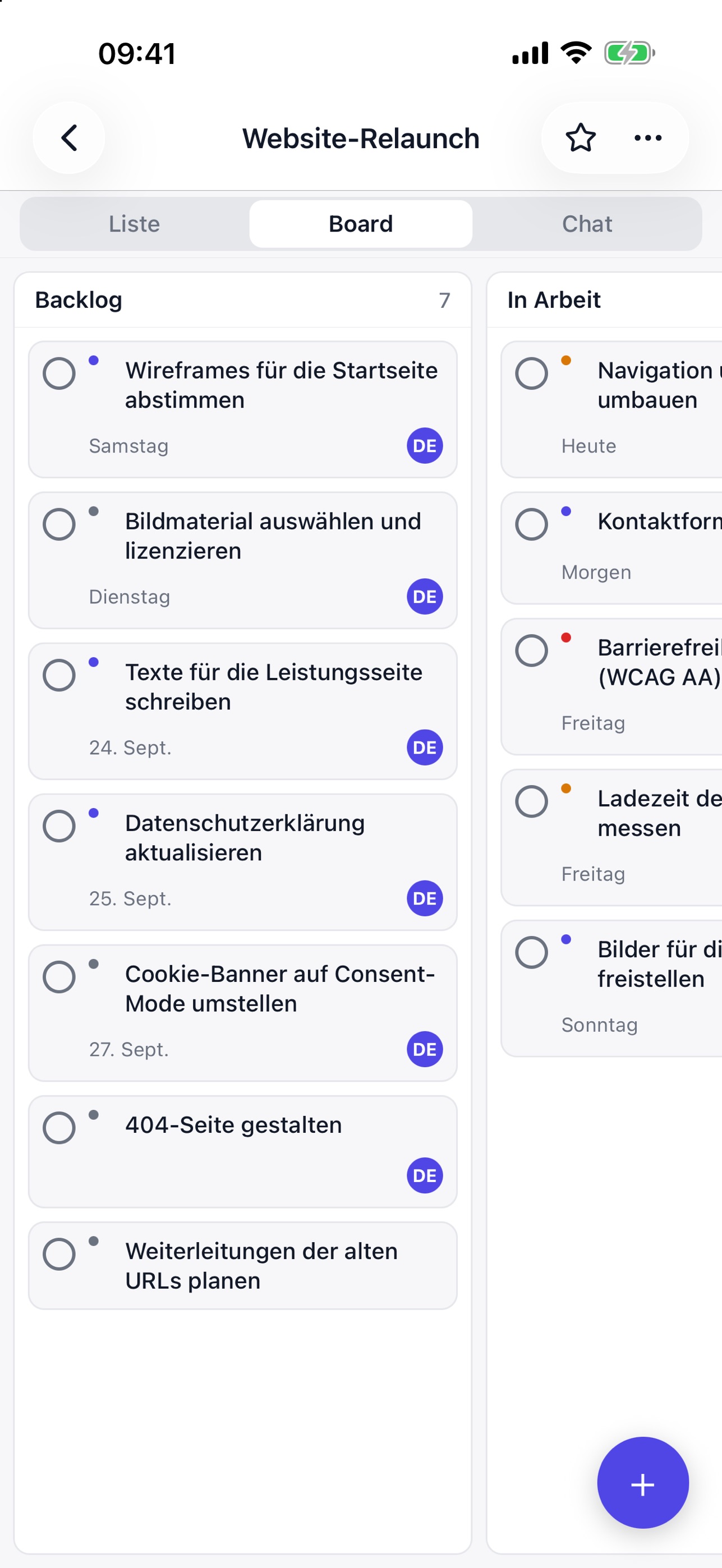 Screenshot 1 of odoso: Projektmanagement
