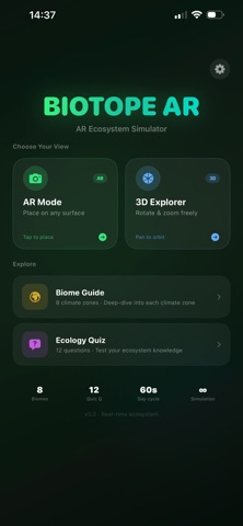 Biotope AR screenshot