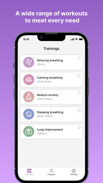 PeaceBreathe - Breath&Relax app screenshot